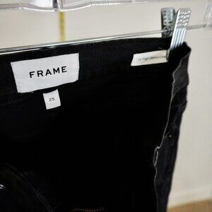frame Denim Black skinny jeans size 25